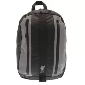 Image of Liverpool FC Backpack (One Size) (Black/Silver)