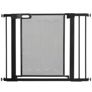 Image of PawHut Pressure Fit Safety Pet Gate for Doorways and Staircases (75-103cm) - Black