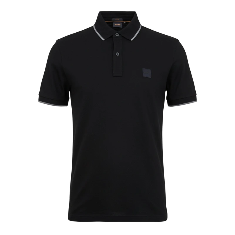 Image of BOSS Passertip mens Polo shirt in Black