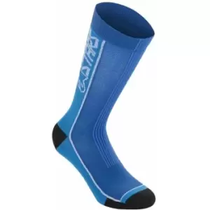 Image of Alpinestars Summer Socks 22 2020: Black/Aqua M Ap17013201097M