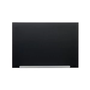 Image of Nobo Diamond 1260 x 711mm Glass Magnetic Glassboard Black with Fixing Kit