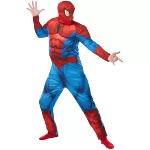 Image of Official Rubies Marvel Spider-Man Adult Deluxe Costume - XL Size
