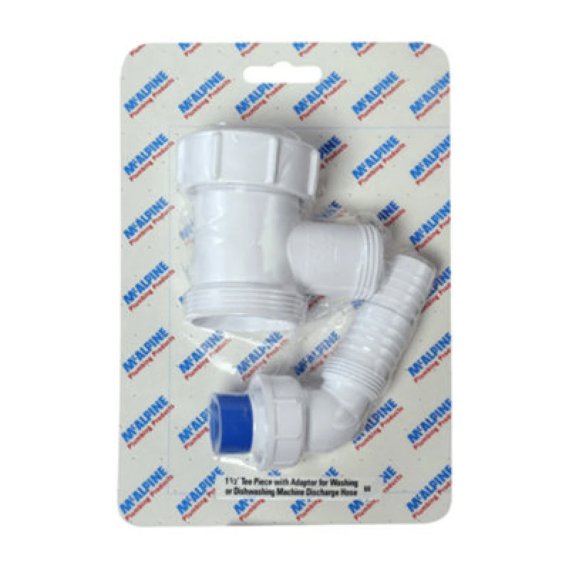 Image of McAlpine CARD-60 1.5" Tee Piece For Washing Machine Hose - V33S White