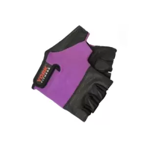 Image of York Womens Leather Weight Lifting Gloves - S