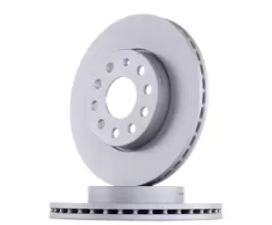 Image of ATE Brake disc 24.0124-0258.1 Brake rotor,Brake discs VW,AUDI,SKODA,Golf VII Schragheck (5G1, BQ1, BE1, BE2),Golf VII Variant (BA5, BV5)