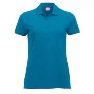 Image of Clique Womens/Ladies Marion Polo Shirt (M) (Turquoise)