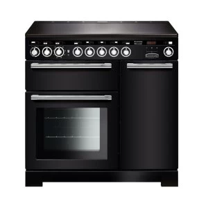 Image of Rangemaster EDL90EIBLC 117300 Encore Deluxe 90cm Induction Range Cooker BlackChrome