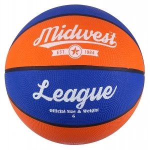 Image of Midwest League Basketball Blue/Orange Size 7