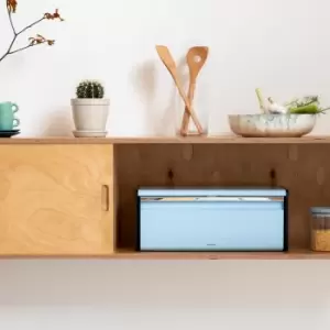 Image of Brabantia Dreamy Blue Fall front Bread Bin Blue