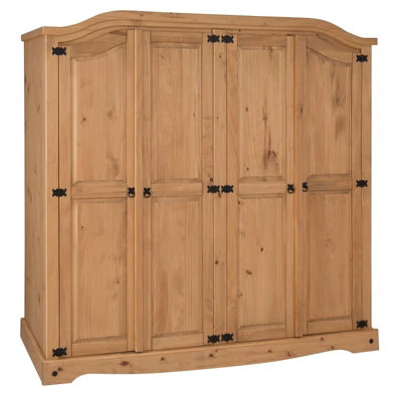 Image of MERCERS FURNITURE Corona 4 Door Arch Top Wardrobe 5060335861252