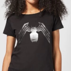 Image of Venom Chest Emblem Womens T-Shirt - Black