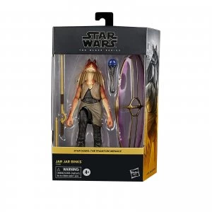 Image of Hasbro Star Wars The Black Series Jar Jar Binks 6-Inch-Scale Star Wars: The Phantom Menace Collectible Deluxe Action Figure