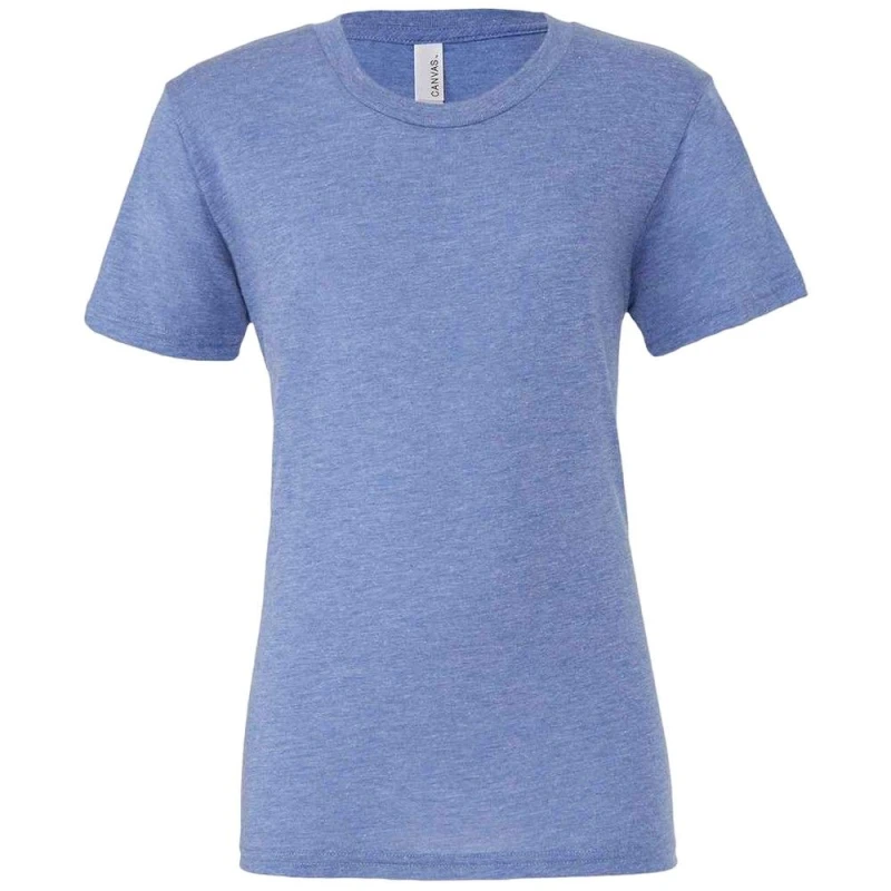 Image of Bella + Canvas Mens Tri-Blend T-Shirt in Baby Blue Size: XS Baby Blue Male XS