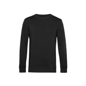 Image of B&C Mens Organic Crew Neck Sweat (2XL) (Black Pure)