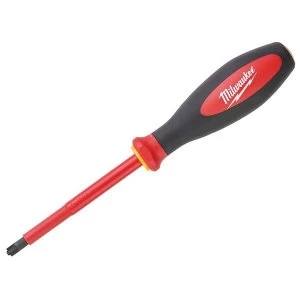 Image of Milwaukee Hand Tools VDE Slotted/Pozidriv Screwdriver SL/PZ2 x 100mm