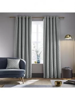 Image of Catherine Lansfield So Soft Luxe Eyelet Curtains