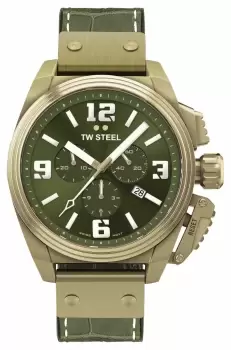 Image of TW Steel TW1015 Canteen Bronze PVD Plated Green Dial Watch