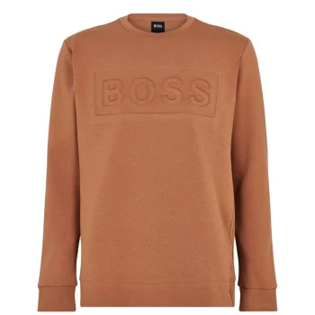 Image of Boss Salbo 1 Crew Sweatshirt - Med Brown 216