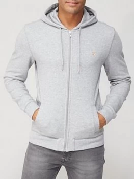 Image of Farah Melange Zip Through Hoodie