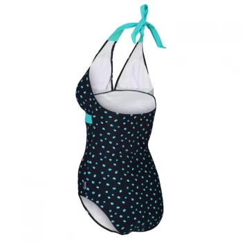 Image of Regatta Flavia Swimming Costume - Navy Dot