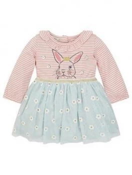 Image of Monsoon Baby Girls Bunny Disco Dress - Mint