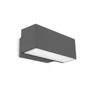 Image of Afrodita LED Outdoor Up / Down Wall Light Urban grey IP65
