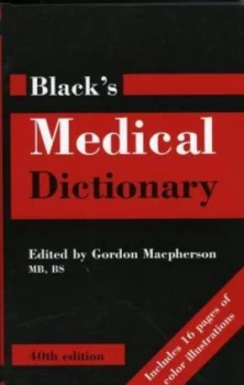 Image of Blacks Medical Dictionary by Gordon Macpherson Hardback