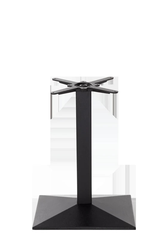 Image of netfurniture Black Cast Iron Pyramid Table Base Single Pedestal - Height - 730 mm Black