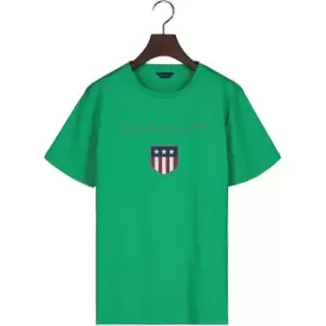 Image of Gant Shield Logo T Shirt - Green