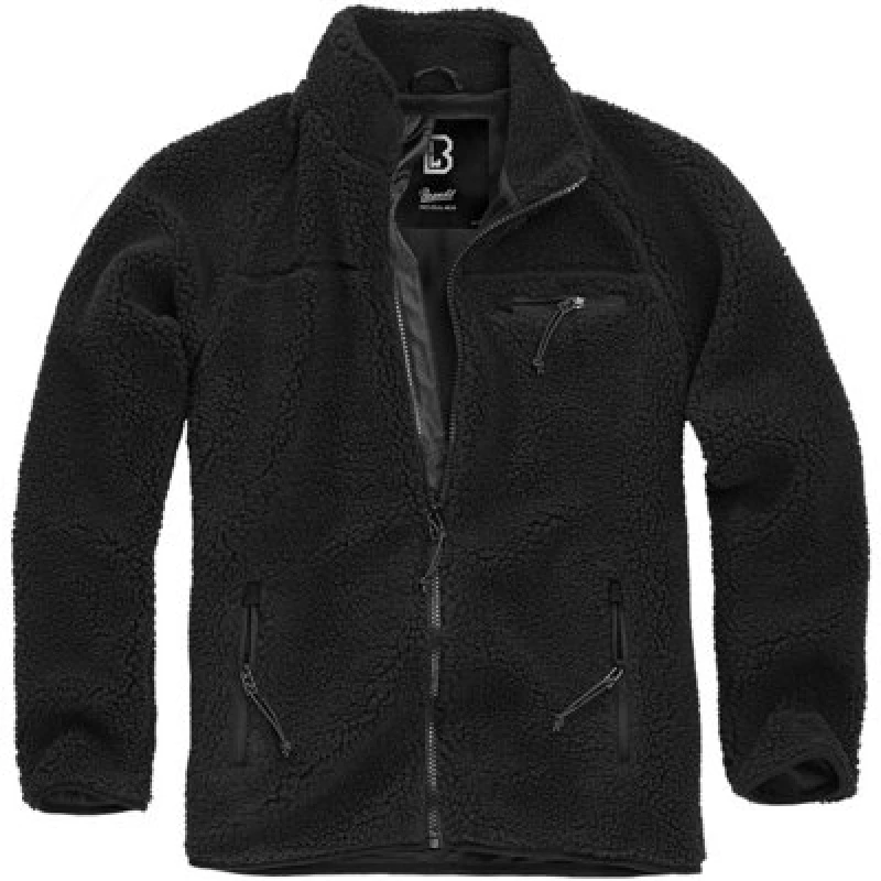 Image of Brandit Teddy Fleece Jacket Between-seasons Jacket Black 5XL Men