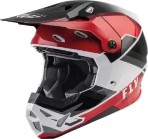 Image of FLY Racing Formula CP Rush Motocross Helmet, black-white-red, Size S, black-white-red, Size S