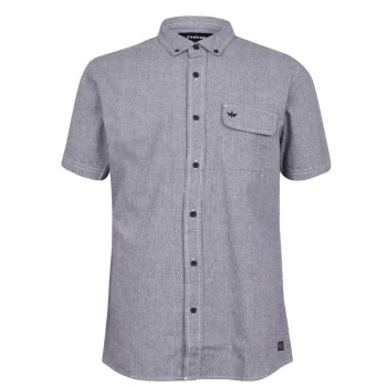 Image of Firetrap Gingham Shirt Mens - Navy/White