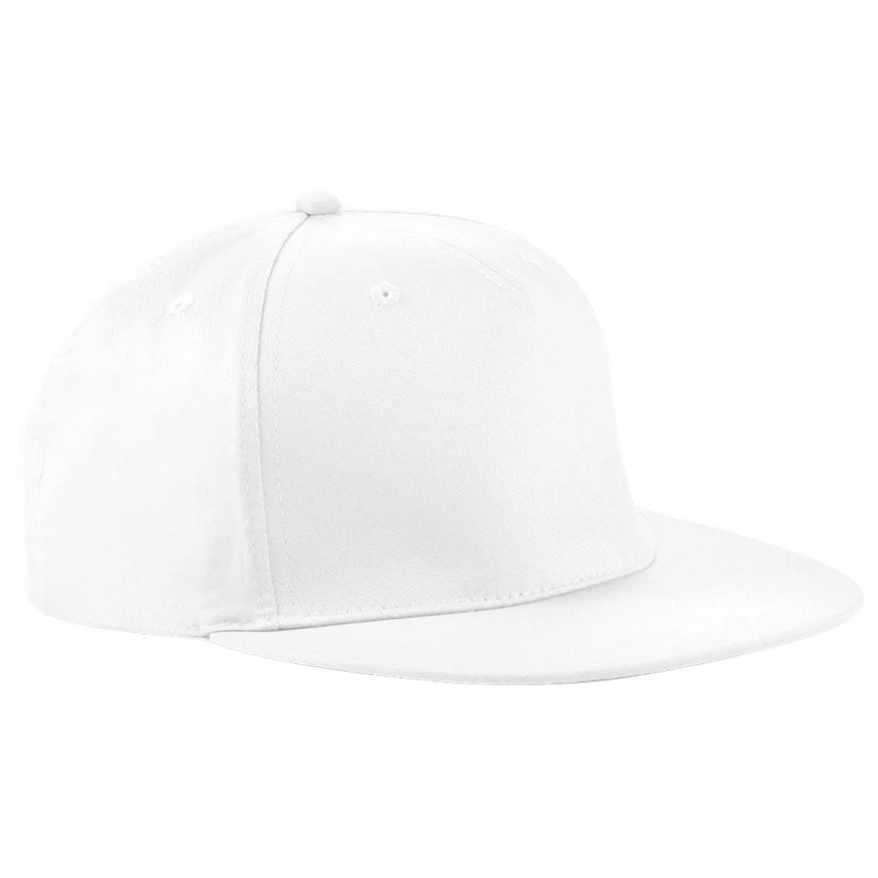 Image of Beechfield Beechfield Men 5 Panel Retro Rapper Cap in White White One Size Male 5055747771299