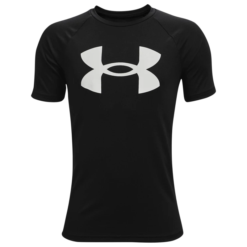 Image of Under Armour Armour UA Tech Big Logo Short Sleeve Boys - Black 9 - 10 Years