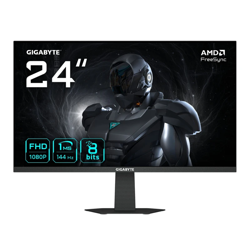 Image of Gigabyte Gigabyte GS24F14 24Full HD Gaming Monitor - 1920 x 1080, 144Hz, 1ms, 300 cd/m², HDMI 1.4, Displayport 1.2 GS24F14-EK