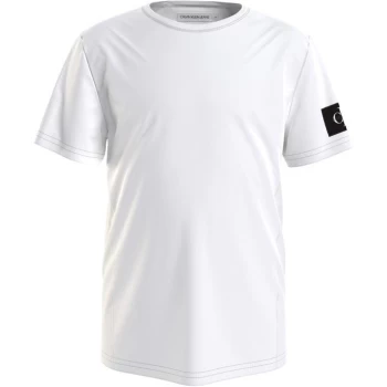 Image of Calvin Klein Jeans Calvin Klein Badge T Shirt - White YAF