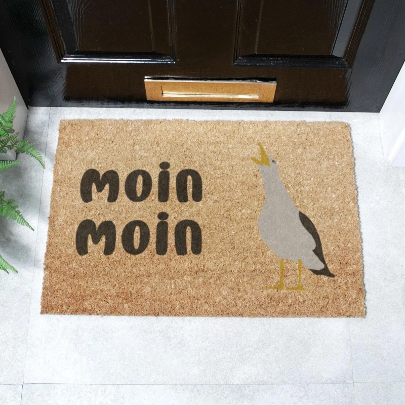 Image of Artsy Doormats Moin Moin Seagull Doormat (60 X 40Cm)