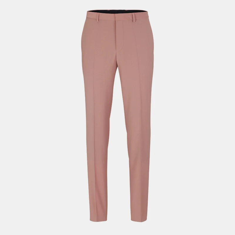 Image of Hugo Mens Suit Trousers Medium Pink male 30W R