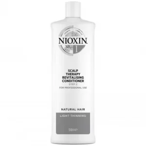 Image of NIOXIN 3-Part System 1 Scalp Therapy Revitalizing Conditioner for Natural Hair with Light Thinning 1000ml