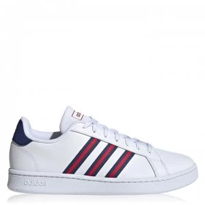 Image of adidas Court Tape Trainers - Wht/Blue/Red
