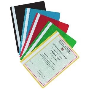 Image of Q-Connect Project Folder A4 Black Pack of 25 KF01453