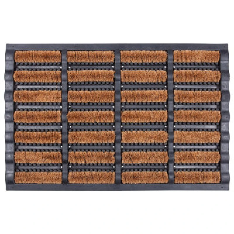 Image of Nicola Spring Heavy Duty Scraper Door Mat - 60cm x 40cm Brown