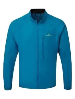 Image of Ronhill Core Jacket Mens Prussianblue/acidlime