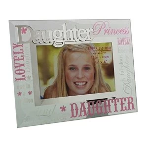 Image of 6" x 4" - Glass Photo Frame - Daughter