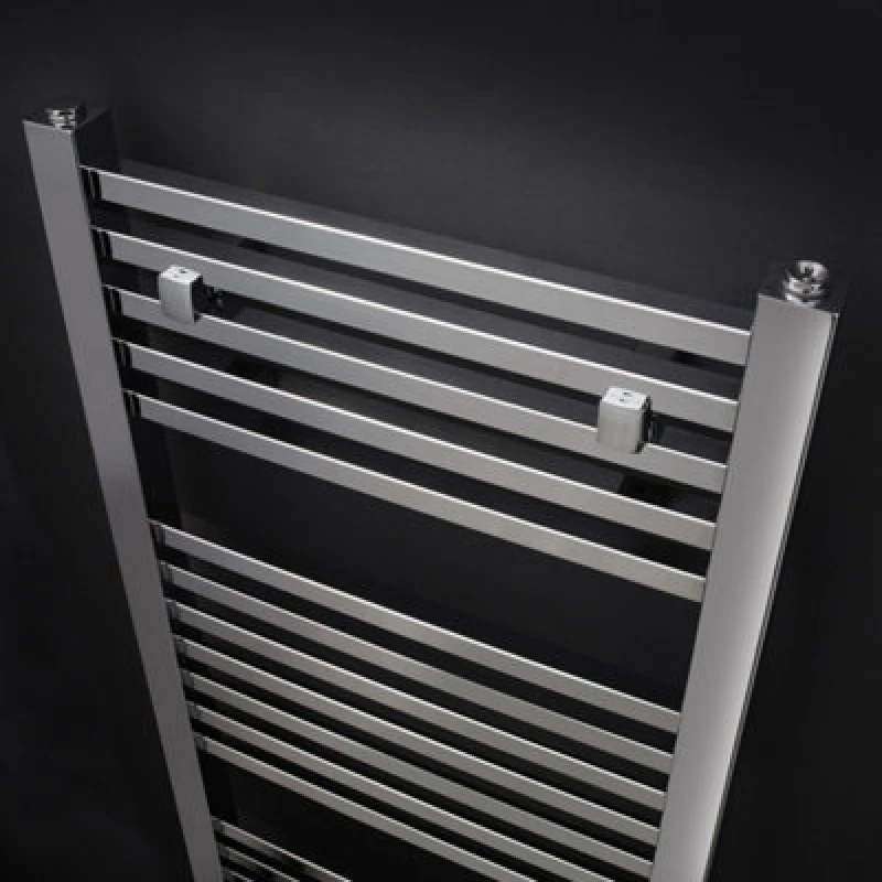 Image of NUIE Nuie - Level Square Bar Ladder Towel Rail 1200mm h x 500mm w - Chrome MTY109