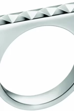 Image of Ladies Calvin Klein Stainless Steel Size N Edge Ring KJ3CMR000107