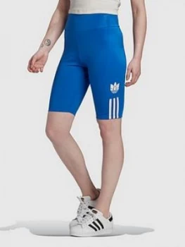 Image of Adidas Originals 3D Trefoil Cycling Shorts - Blue