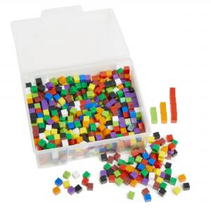 Image of Base 10 1cm Cubes Assorted Pk1000