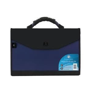 Image of Original Concord Expanding Organiser File Polypropylene 24 Part Foolscap BlueBlack