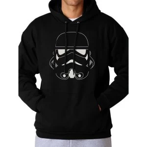Image of Star Wars - Trooper Head Mens Medium Hoodie - Black